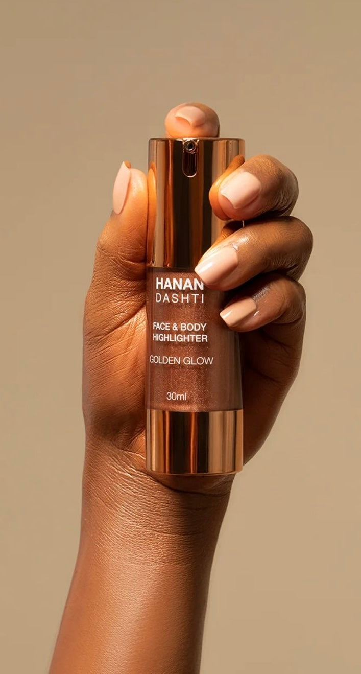 هايلايتر الوجه والجسم – التوهج الذهبي Face & Body Highlighters, Golden Glow